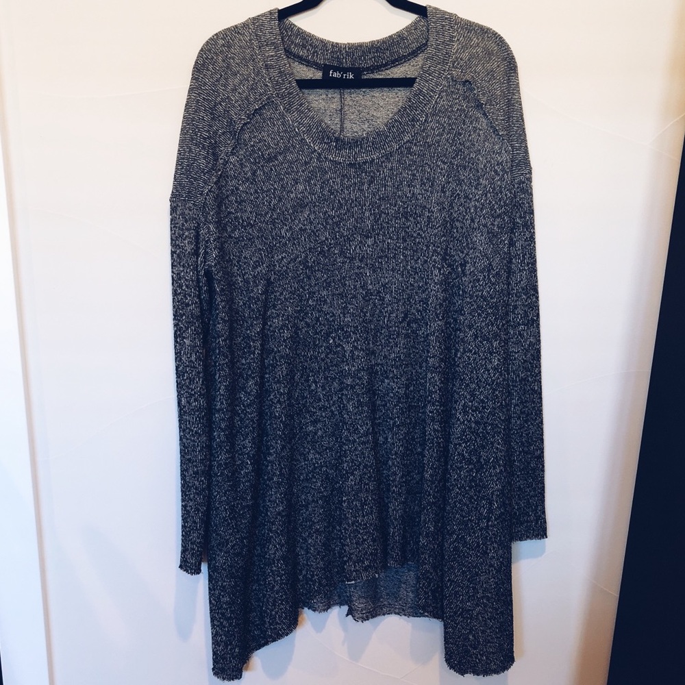 Oversized ombré sweater